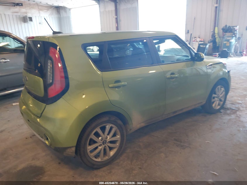 2018 Kia Soul VIN KNDJP3A52J7895771 IAAI salvage auction — FRONT & REAR, Clear (Michigan), sold $1,700 on 2026-07-21 (photo 4)
