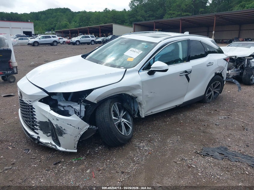 2024 Lexus Rx VIN 2T2BBMCA9RC037867 IAAI salvage auction — FRONT & REAR, Salvage (Alabama), sold $14,100 on 2026-07-30 (photo 2)