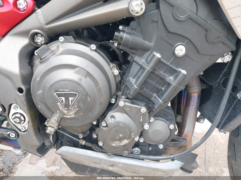 2022 Triumph motorcycle Street VIN SMTA554SXNTAY9293 IAAI salvage auction — SIDE, Salvage (Texas), sold $975 on 2026-07-28 (photo 8)