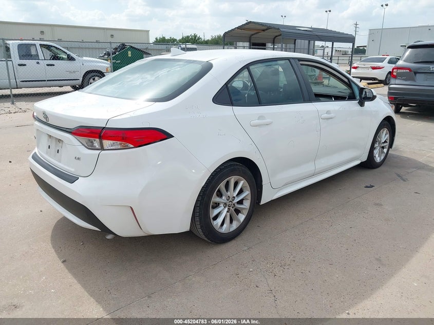 2021 Toyota Corolla VIN 5YFVPMAE7MP187669 IAAI salvage auction — HAIL, Salvage Title, sold $8,500 on 2026-07-23 (photo 4)