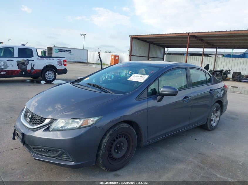 2015 Honda Civic VIN 2HGFB2F5XFH548614 IAAI salvage auction — RIGHT SIDE, Salvage Title, sold $1,200 on 2026-07-22 (photo 2)