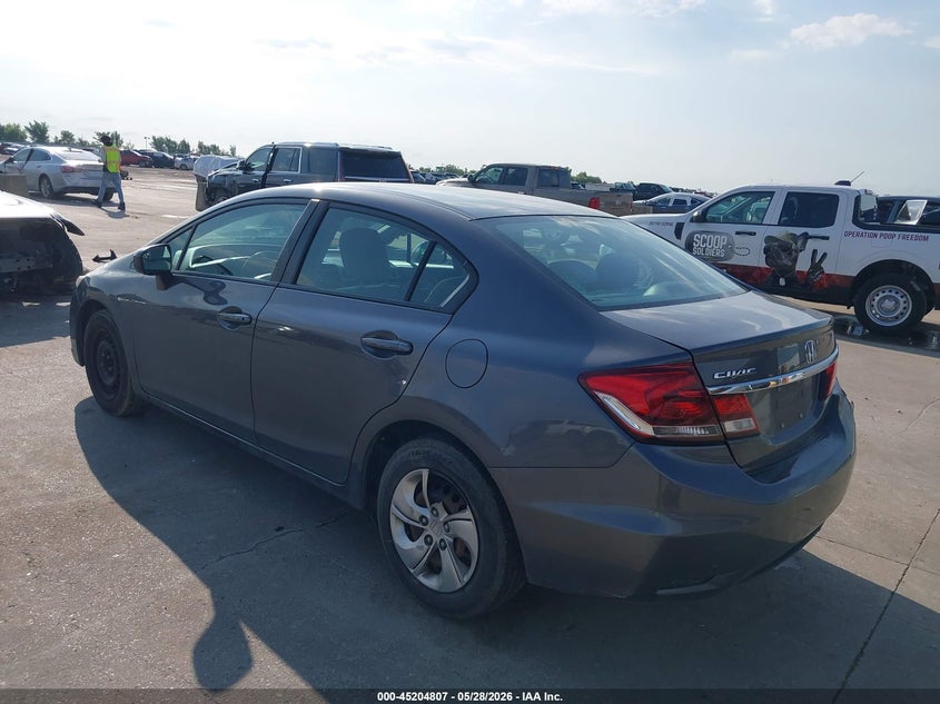 2015 Honda Civic VIN 2HGFB2F5XFH548614 IAAI salvage auction — RIGHT SIDE, Salvage Title, sold $1,200 on 2026-07-29 (photo 3)