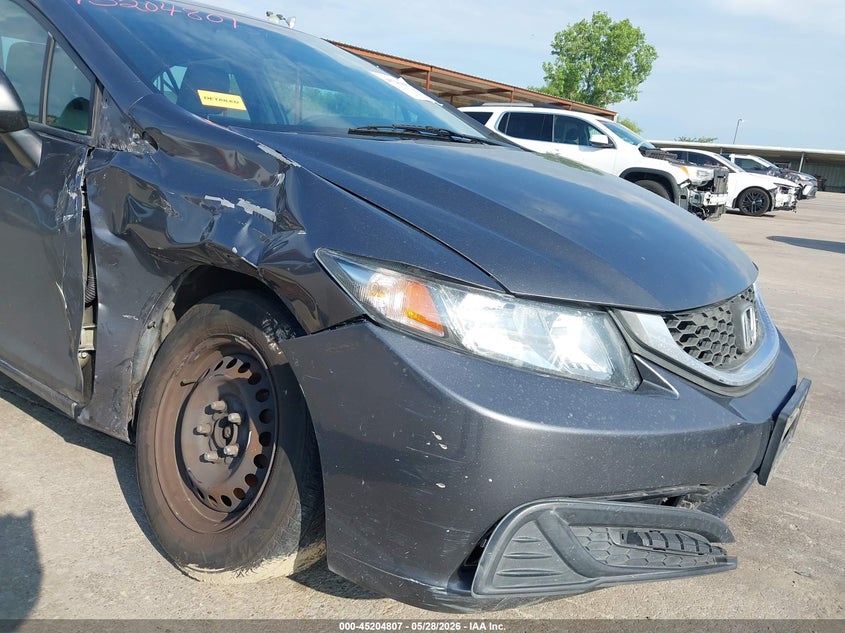 2015 Honda Civic VIN 2HGFB2F5XFH548614 IAAI salvage auction — RIGHT SIDE, Salvage Title, sold $1,200 on 2026-07-29 (photo 6)