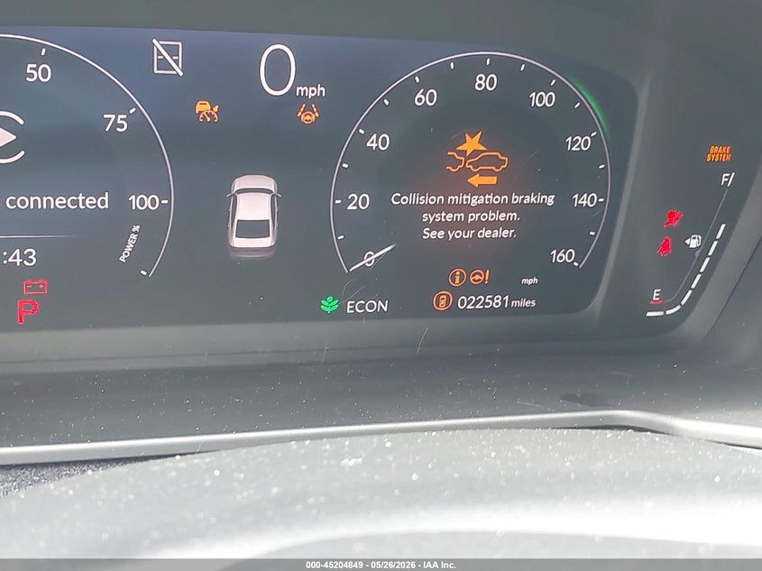 2025 Honda Accord VIN 1HGCY2F58SA012108 IAAI salvage auction — FRONT END, Salvage (Georgia), sold $7,000 on 2026-07-28 (photo 7)