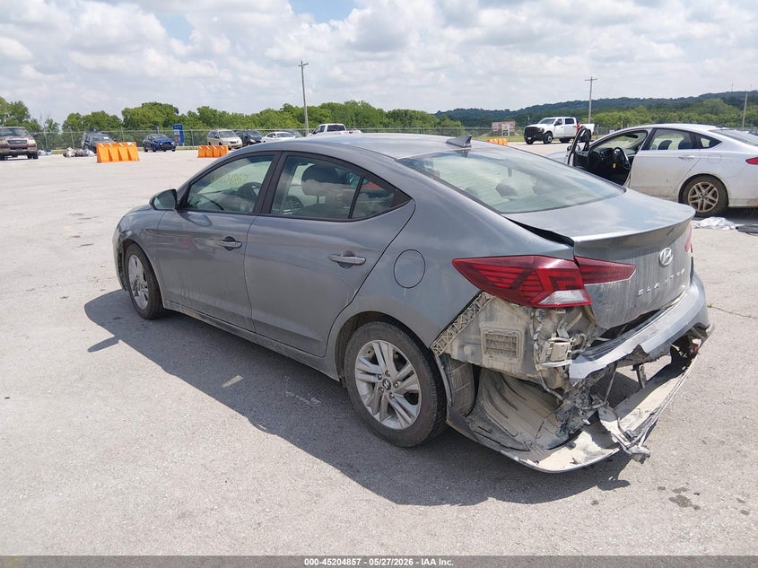 2019 Hyundai Elantra VIN KMHD84LF5KU769098 IAAI salvage auction — REAR END, Salvage Title, sold $1,800 on 2026-07-09 (photo 3)