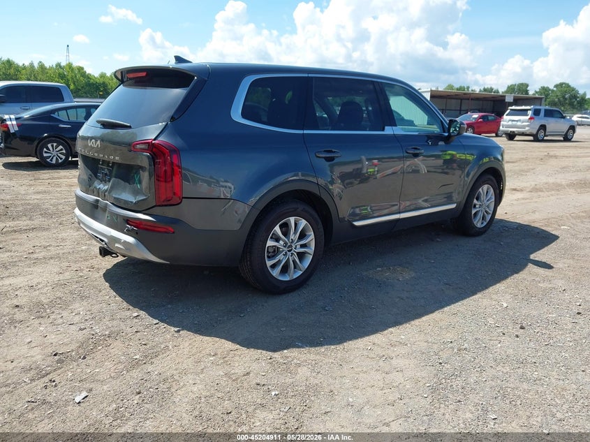 2022 Kia Telluride VIN 5XYP2DHC0NG297917 IAAI salvage auction — REAR END, Salvage Title, sold $6,000 on 2026-07-08 (photo 4)