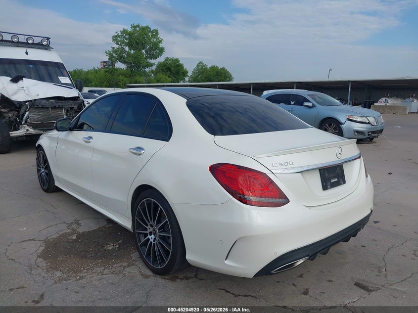 2020 Mercedes-benz C-klasse VIN W1KWF8DB0LR603183 IAAI salvage auction — FRONT END, Original (Texas), sold $12,300 on 2026-07-29 (photo 3)