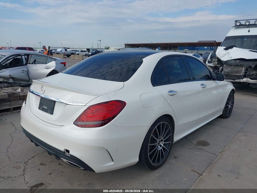 2020 Mercedes-benz C-klasse VIN W1KWF8DB0LR603183 IAAI salvage auction — FRONT END, Original (Texas), sold $12,300 on 2026-07-29 (photo 4)