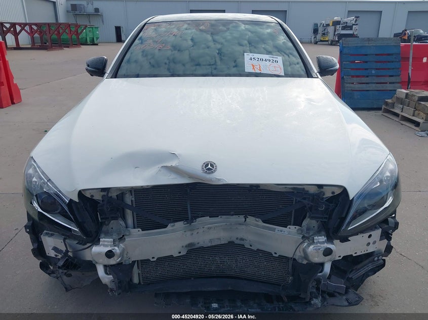 2020 Mercedes-benz C-klasse VIN W1KWF8DB0LR603183 IAAI salvage auction — FRONT END, Original (Texas), sold $12,300 on 2026-07-29 (photo 6)
