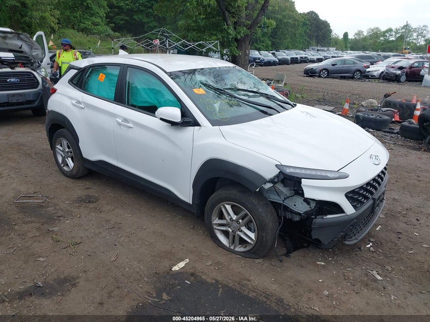 2023 Hyundai Kona VIN KM8K2CAB6PU058987 IAAI salvage auction — BIO HAZARD, Salvage Title, sold $2,550 on 2026-07-14 (photo 1)