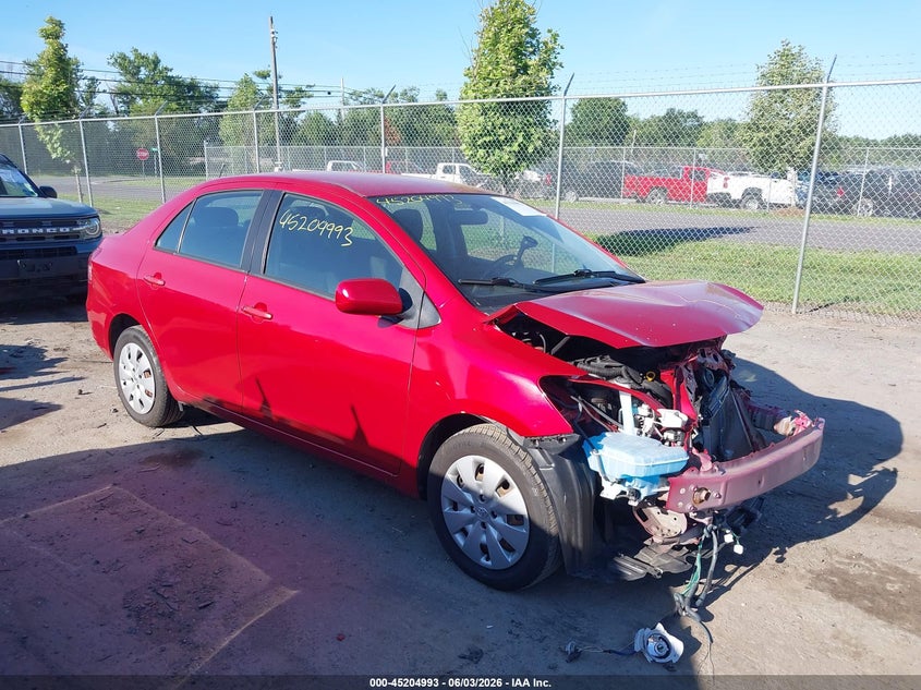 2010 Toyota Yaris VIN JTDBT4K37A4063783 IAAI salvage auction — FRONT END, Clear (Virginia), sold $500 on 2026-07-07 (photo 1)