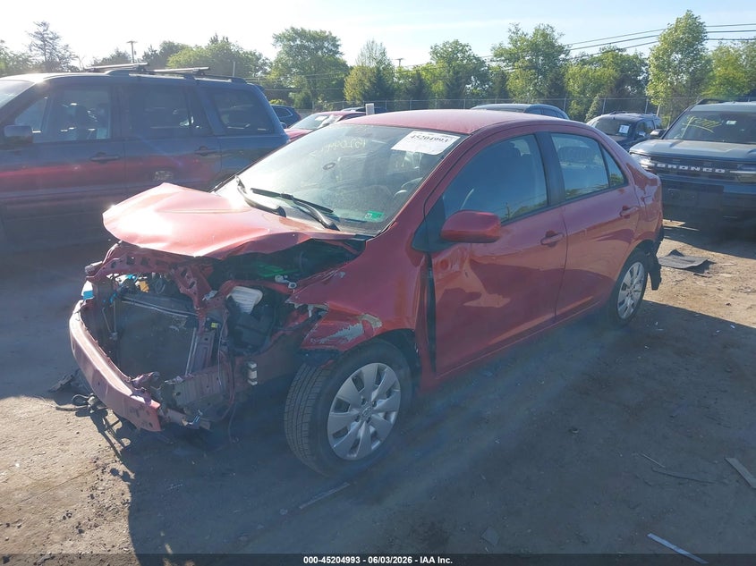 2010 Toyota Yaris VIN JTDBT4K37A4063783 IAAI salvage auction — FRONT END, Clear (Virginia), sold $500 on 2026-07-07 (photo 2)