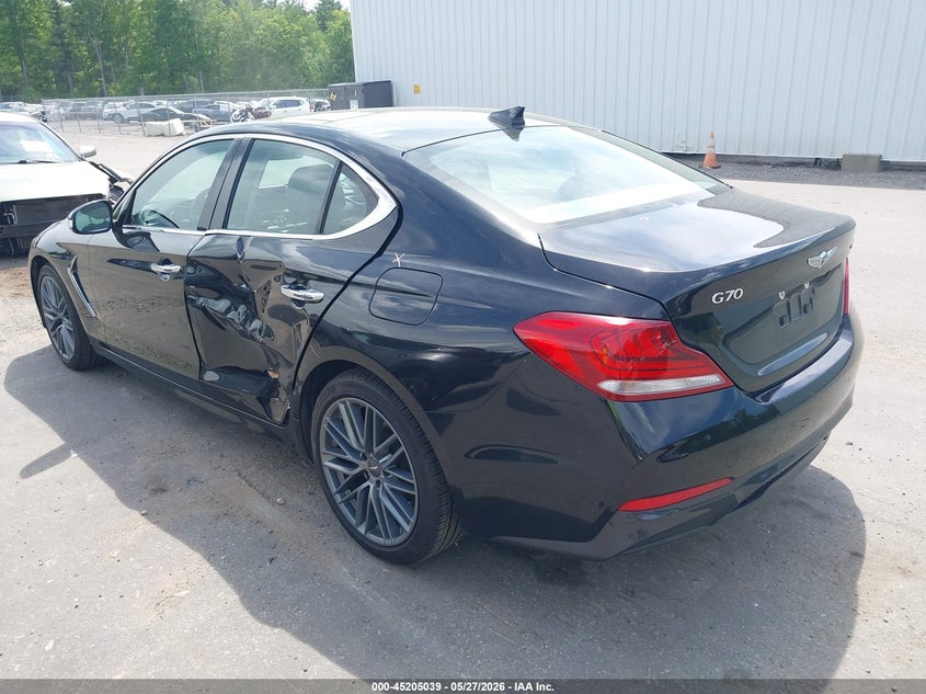 2019 Genesis G70 VIN KMTG44LA6KU018126 IAAI salvage auction — LEFT SIDE, Salvage Title, sold $4,150 on 2026-07-18 (photo 3)