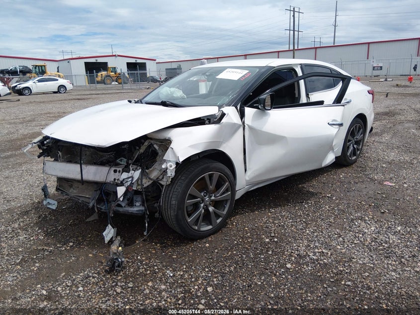 2017 Nissan Maxima VIN 1N4AA6APXHC374423 IAAI salvage auction — LEFT SIDE, Salvage Title, sold $350 on 2026-07-29 (photo 2)