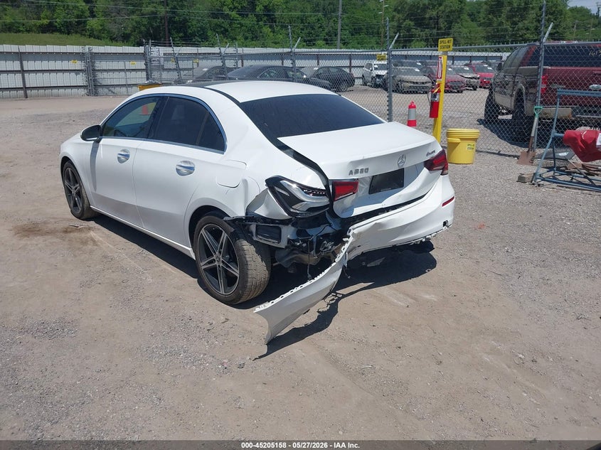 2019 Mercedes-benz A-klasse VIN WDD3G4FB6KW026441 IAAI salvage auction — REAR END, Salvage Title, sold $6,600 on 2026-07-20 (photo 3)