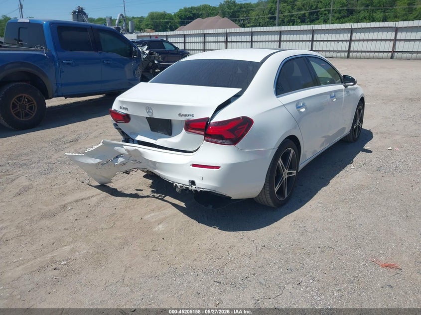 2019 Mercedes-benz A-klasse VIN WDD3G4FB6KW026441 IAAI salvage auction — REAR END, Salvage Title, sold $6,600 on 2026-07-20 (photo 4)