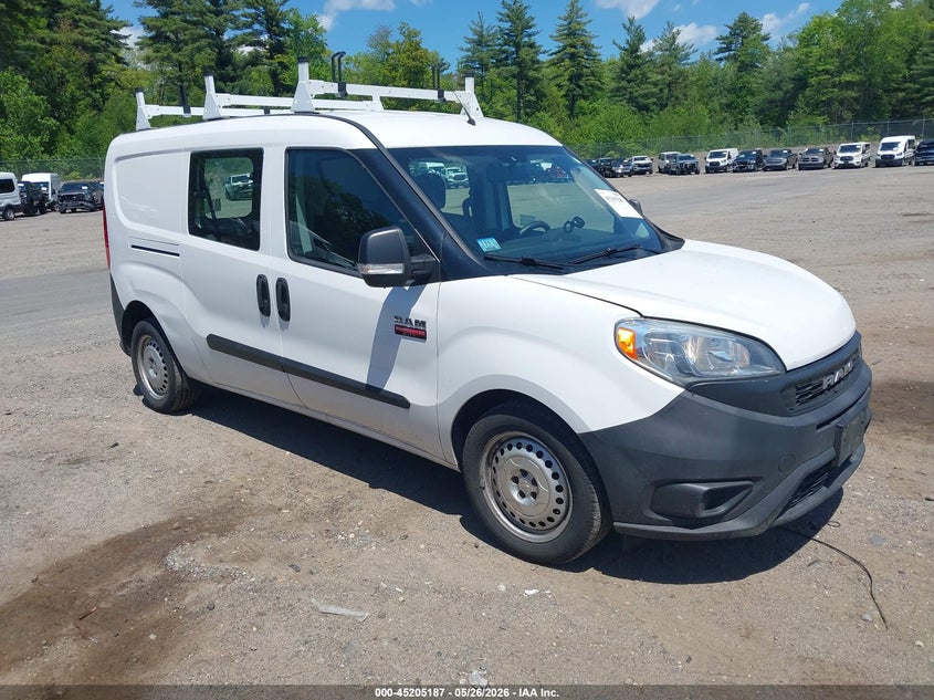 2021 Ram Promaster city VIN ZFBHRFABXM6T53251 IAAI salvage auction — REAR END, Salvage (Massachusetts), sold $4,075 on 2026-07-24 (photo 1)
