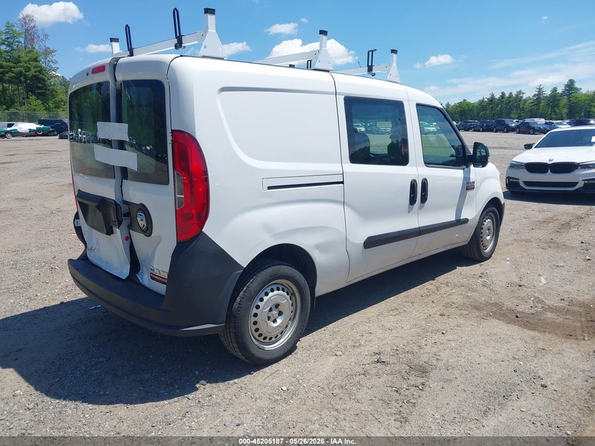 2021 Ram Promaster city VIN ZFBHRFABXM6T53251 IAAI salvage auction — REAR END, Salvage (Massachusetts), sold $4,075 on 2026-07-24 (photo 4)
