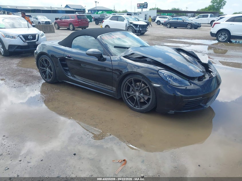 2021 Porsche 718 boxster VIN WP0CA2A8XMS210318 IAAI salvage auction — FRONT END, Original (Texas), sold $19,075 on 2026-07-15 (photo 1)