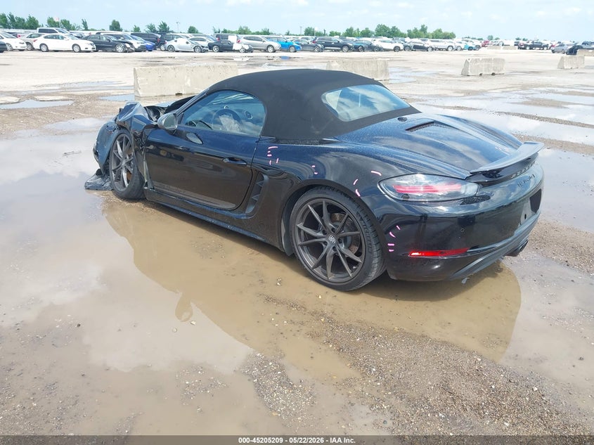 2021 Porsche 718 boxster VIN WP0CA2A8XMS210318 IAAI salvage auction — FRONT END, Original (Texas), sold $19,075 on 2026-07-15 (photo 3)