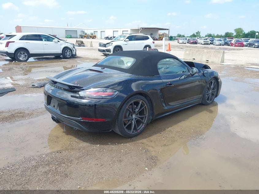 2021 Porsche 718 boxster VIN WP0CA2A8XMS210318 IAAI salvage auction — FRONT END, Original (Texas), sold $19,075 on 2026-07-15 (photo 4)