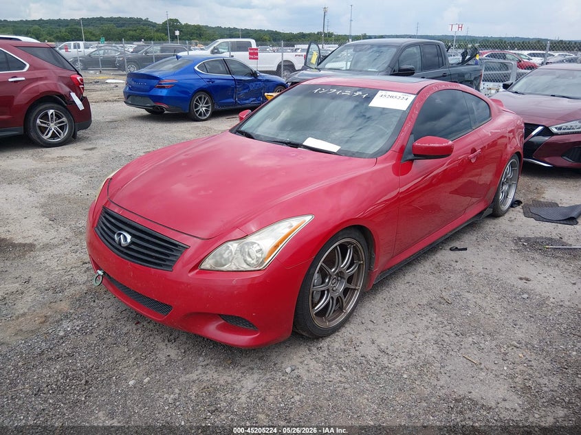 2008 Infiniti G VIN JNKCV64E08M119077 IAAI salvage auction — HAIL, Clear (Oklahoma), sold $2,600 on 2026-07-14 (photo 2)