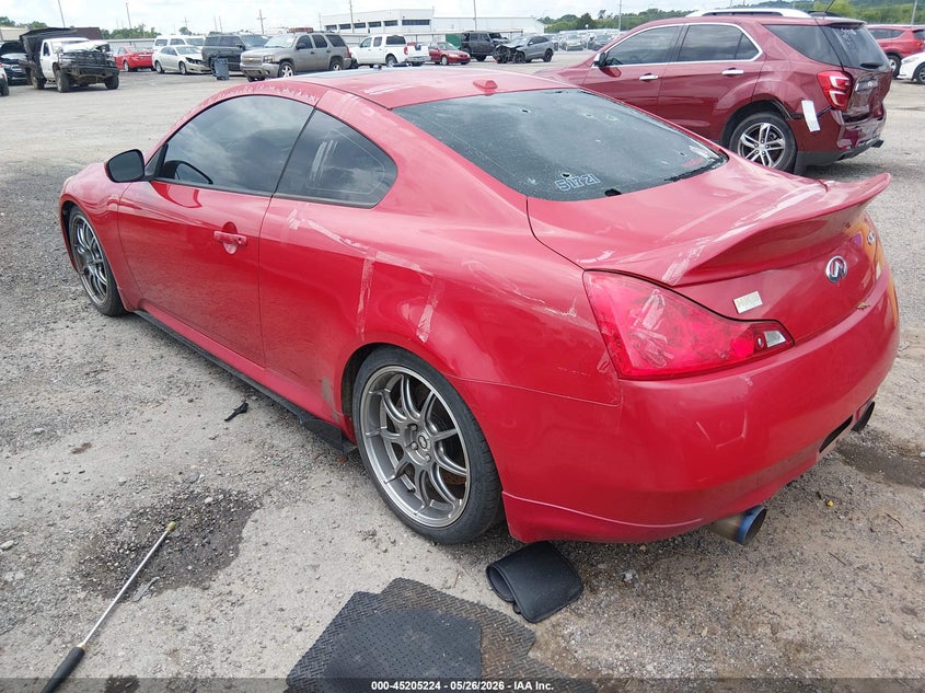 2008 Infiniti G VIN JNKCV64E08M119077 IAAI salvage auction — HAIL, Clear (Oklahoma), sold $2,600 on 2026-07-14 (photo 3)