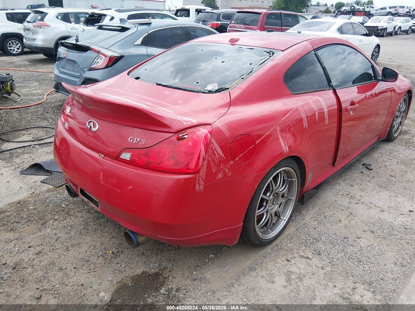 2008 Infiniti G VIN JNKCV64E08M119077 IAAI salvage auction — HAIL, Clear (Oklahoma), sold $2,600 on 2026-07-14 (photo 4)