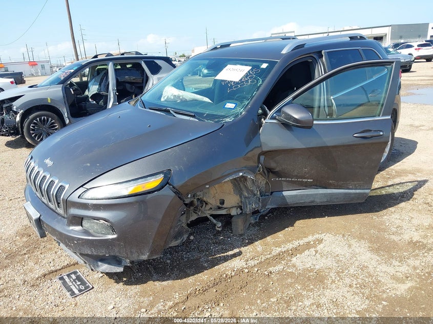 2014 Jeep Cherokee VIN 1C4PJMCS2EW206165 IAAI salvage auction — LEFT SIDE, Salvage Title, sold $600 on 2026-07-22 (photo 2)