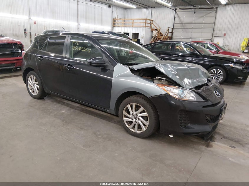 2013 Mazda 3 VIN JM1BL1L79D1822066 IAAI salvage auction — FRONT END, Prior Salvage (Minnesota), sold $375 on 2026-07-14 (photo 1)