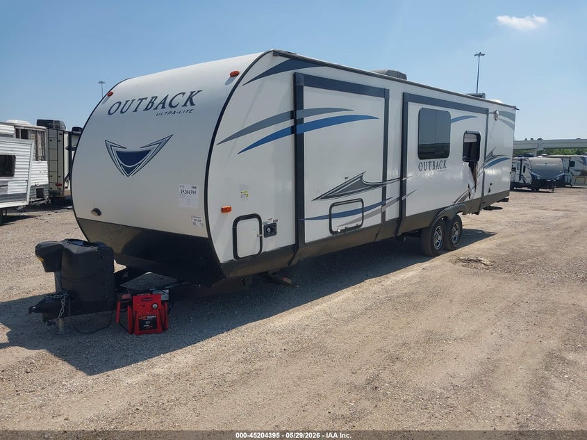2018 Keystone rv Outback VIN 4YDT31423JB451528 IAAI salvage auction — SIDE, Original (Texas), sold $2,200 on 2026-07-09 (photo 2)