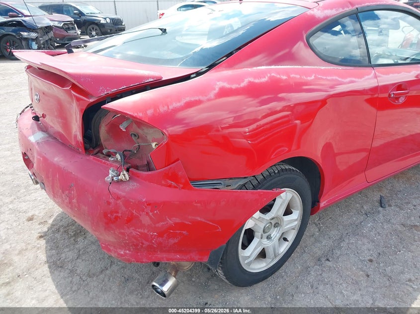 2003 Hyundai Tiburon VIN KMHHN65F43U102088 IAAI salvage auction — REAR END, Clear (Oklahoma), sold $125 on 2026-07-22 (photo 6)