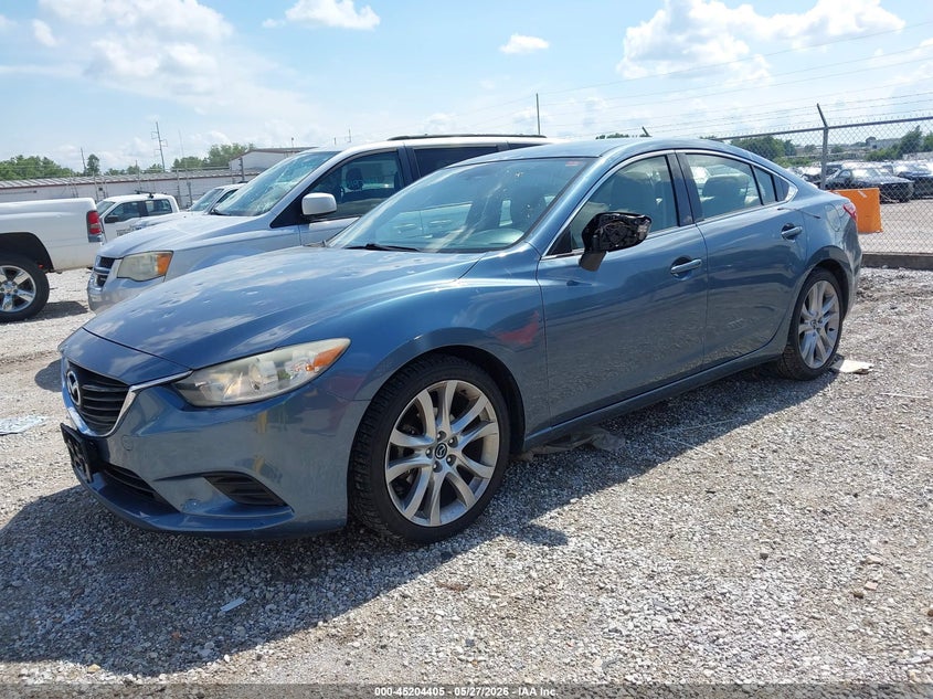 2016 Mazda 6 VIN JM1GJ1V52G1452767 IAAI salvage auction — HAIL, Salvage Title, sold $2,300 on 2026-07-06 (photo 2)