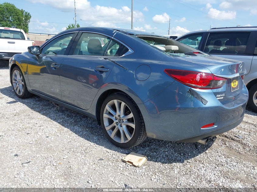 2016 Mazda 6 VIN JM1GJ1V52G1452767 IAAI salvage auction — HAIL, Salvage Title, sold $2,300 on 2026-07-06 (photo 3)