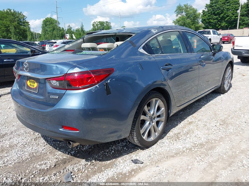 2016 Mazda 6 VIN JM1GJ1V52G1452767 IAAI salvage auction — HAIL, Salvage Title, sold $2,300 on 2026-07-06 (photo 4)