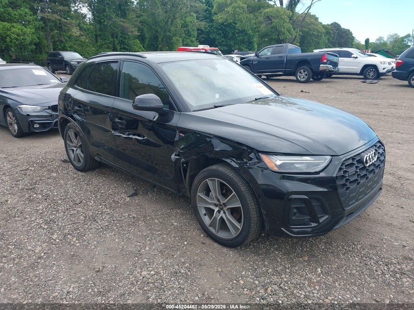 2025 Audi Q5 VIN WA1GAAFY1S2019091 IAAI salvage auction — RIGHT SIDE, Salvage Title, sold $14,700 on 2026-07-18 (photo 1)