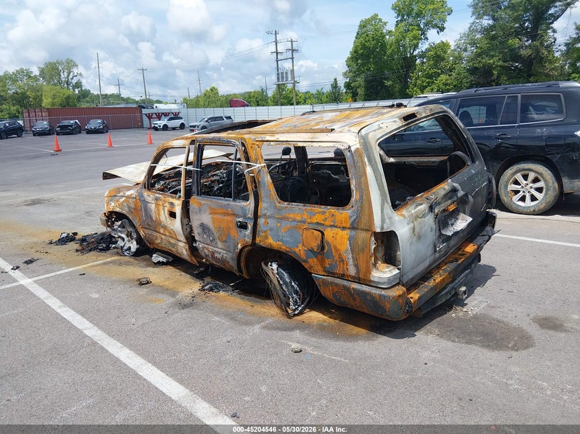 2000 Toyota 4runner VIN JT3HN87R9Y9032075 IAAI salvage auction — ENGINE BURN, Non-Repairable (Tennessee), sold $150 on 2026-07-14 (photo 3)