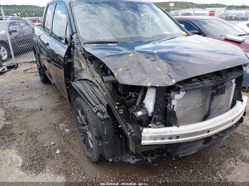 2025 Honda Ridgeline VIN 5FPYK3F16SB034132 IAAI salvage auction — FRONT END, Clear (Oklahoma), sold $9,100 on 2026-07-28 (photo 6)