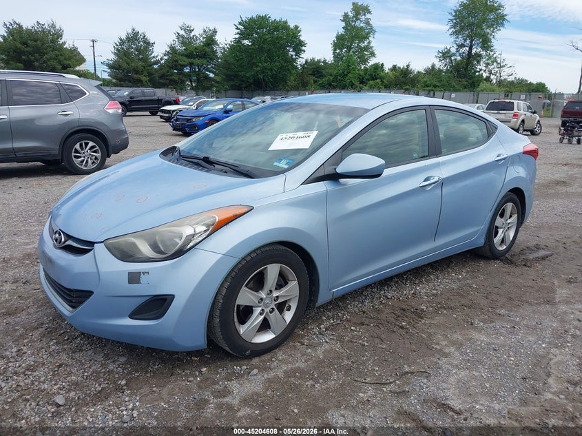 2011 Hyundai Elantra VIN KMHDH4AE9BU147114 IAAI salvage auction — FRONT & REAR, Salvage (New Jersey), sold $275 on 2026-07-14 (photo 2)
