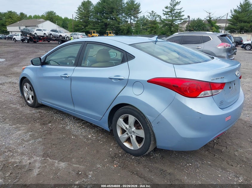 2011 Hyundai Elantra VIN KMHDH4AE9BU147114 IAAI salvage auction — FRONT & REAR, Salvage (New Jersey), sold $275 on 2026-07-14 (photo 3)