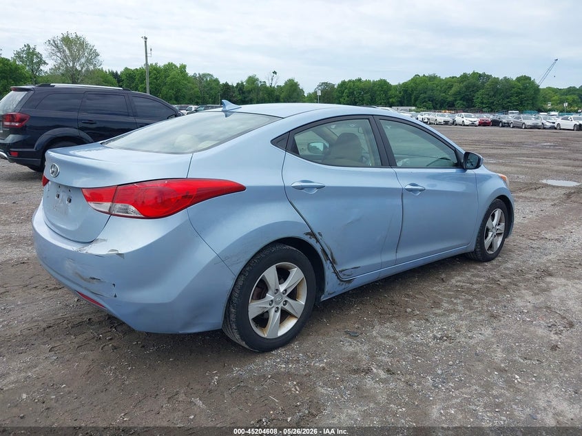 2011 Hyundai Elantra VIN KMHDH4AE9BU147114 IAAI salvage auction — FRONT & REAR, Salvage (New Jersey), sold $275 on 2026-07-14 (photo 4)