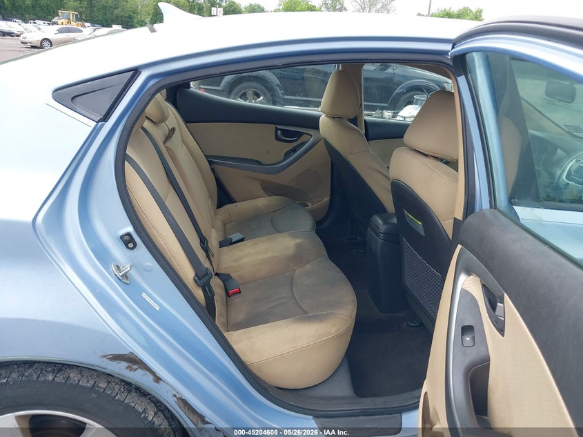 2011 Hyundai Elantra VIN KMHDH4AE9BU147114 IAAI salvage auction — FRONT & REAR, Salvage (New Jersey), sold $275 on 2026-07-14 (photo 8)