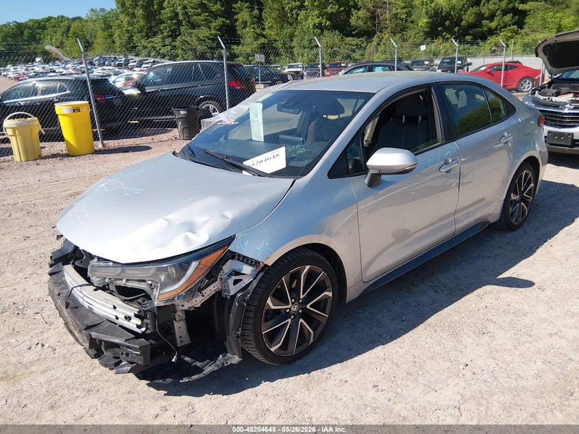 2020 Toyota Corolla VIN JTDS4RCE7LJ025808 IAAI salvage auction — FRONT END, Salvage (Wisconsin), sold $2,100 on 2026-07-29 (photo 2)