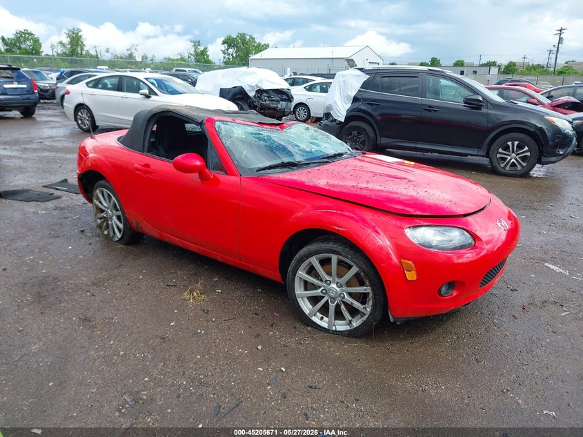 2007 Mazda Mx-5 VIN JM1NC25F270136386 IAAI salvage auction — ROLLOVER, Salvage (Ohio), sold $25 on 2026-07-29 (photo 1)