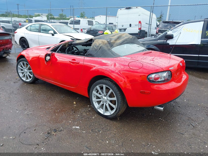2007 Mazda Mx-5 VIN JM1NC25F270136386 IAAI salvage auction — ROLLOVER, Salvage (Ohio), sold $25 on 2026-07-29 (photo 3)