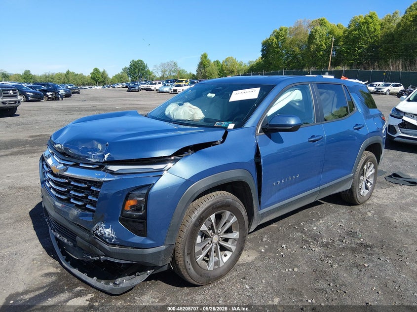 2026 Chevrolet Equinox VIN 3GNAXPEG0TL238038 IAAI salvage auction — FRONT END, Salvage (Pennsylvania), sold $7,100 on 2026-08-01 (photo 2)
