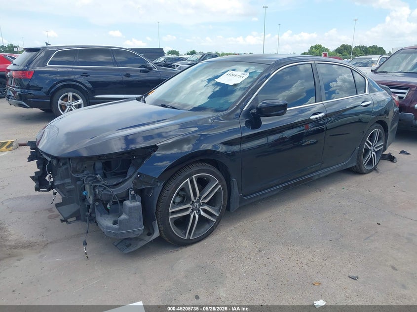 2017 Honda Accord VIN 1HGCR2F51HA026261 IAAI salvage auction — FRONT END, Original (Texas), sold $3,150 on 2026-07-24 (photo 2)