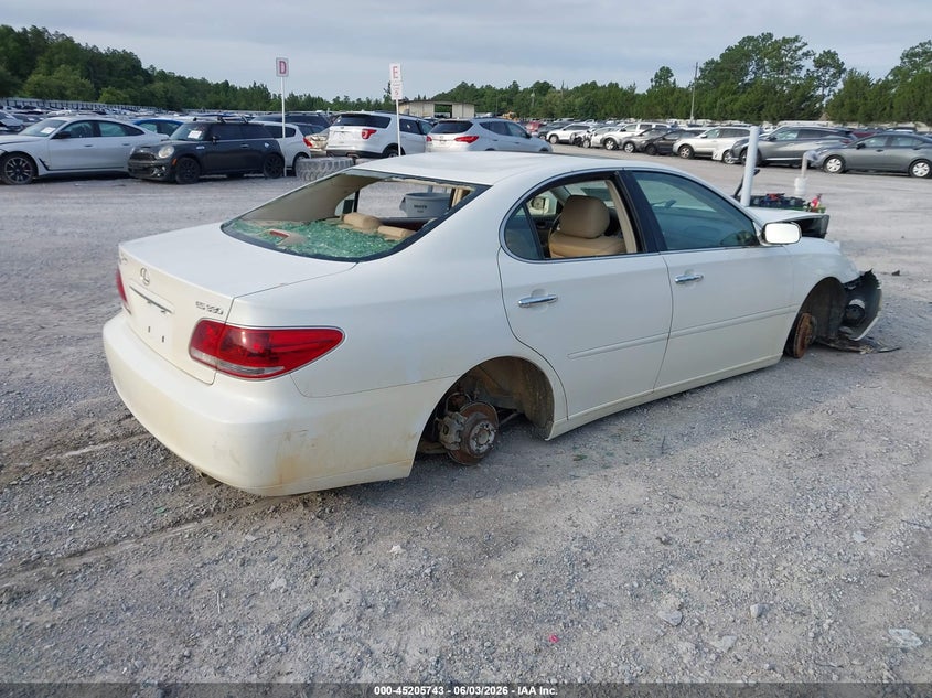 2005 Lexus Es 330 VIN JTHBA30G055083135 IAAI salvage auction — FRONT END, Rebuildable (Florida), sold $25 on 2026-07-23 (photo 4)