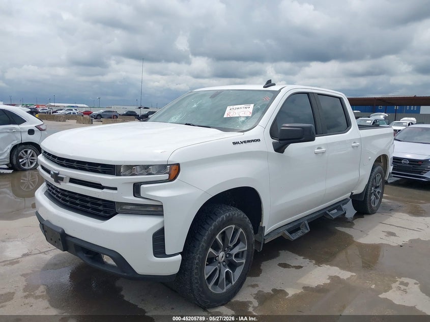 2021 Chevrolet Silverado VIN 3GCPWDED0MG278477 IAAI salvage auction — HAIL, Salvage Title, sold $14,950 on 2026-07-29 (photo 2)