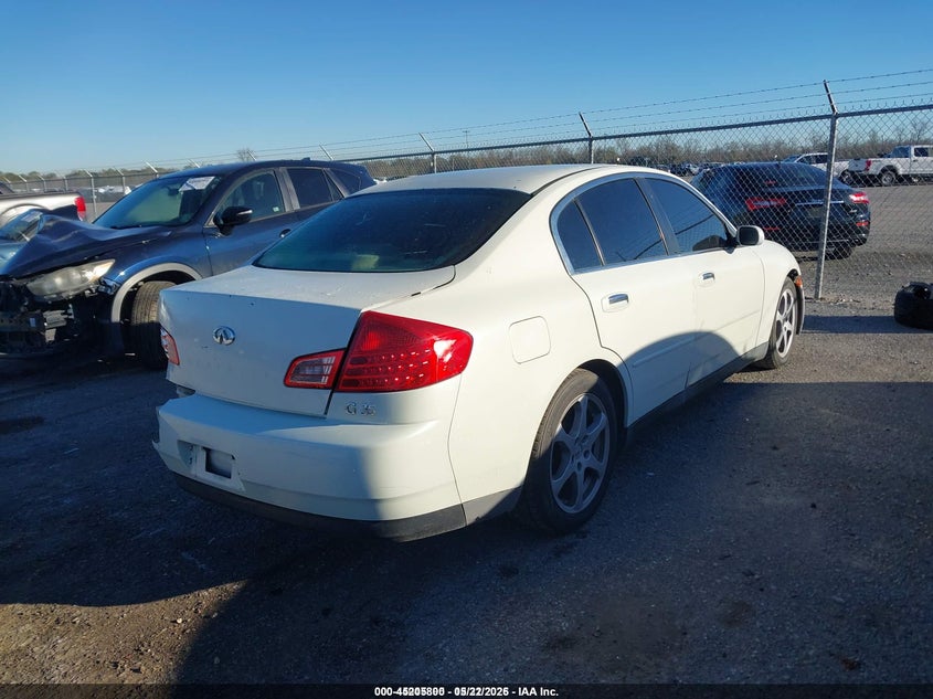 2004 Infiniti G35 VIN JNKCV51E54M104793 IAAI salvage auction — REAR END, Salvage (Idaho), sold $225 on 2026-07-14 (photo 4)